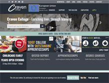 Tablet Screenshot of craven-college.ac.uk